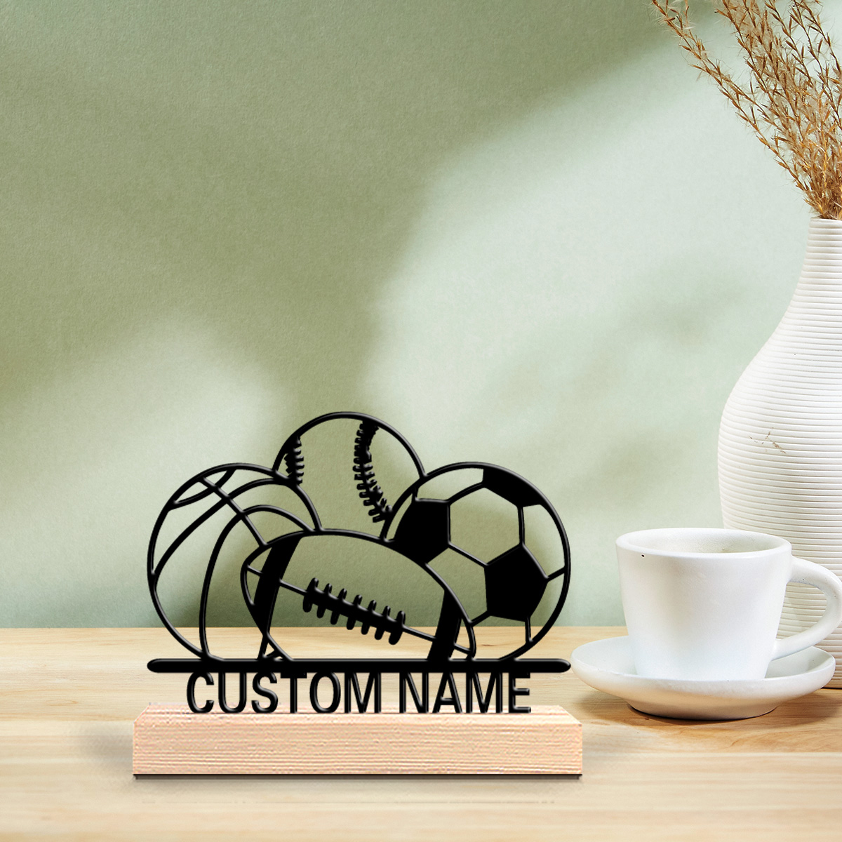 Baby Products Decoration - 1 шт. Мультяшный персонализированный деревянный настольный