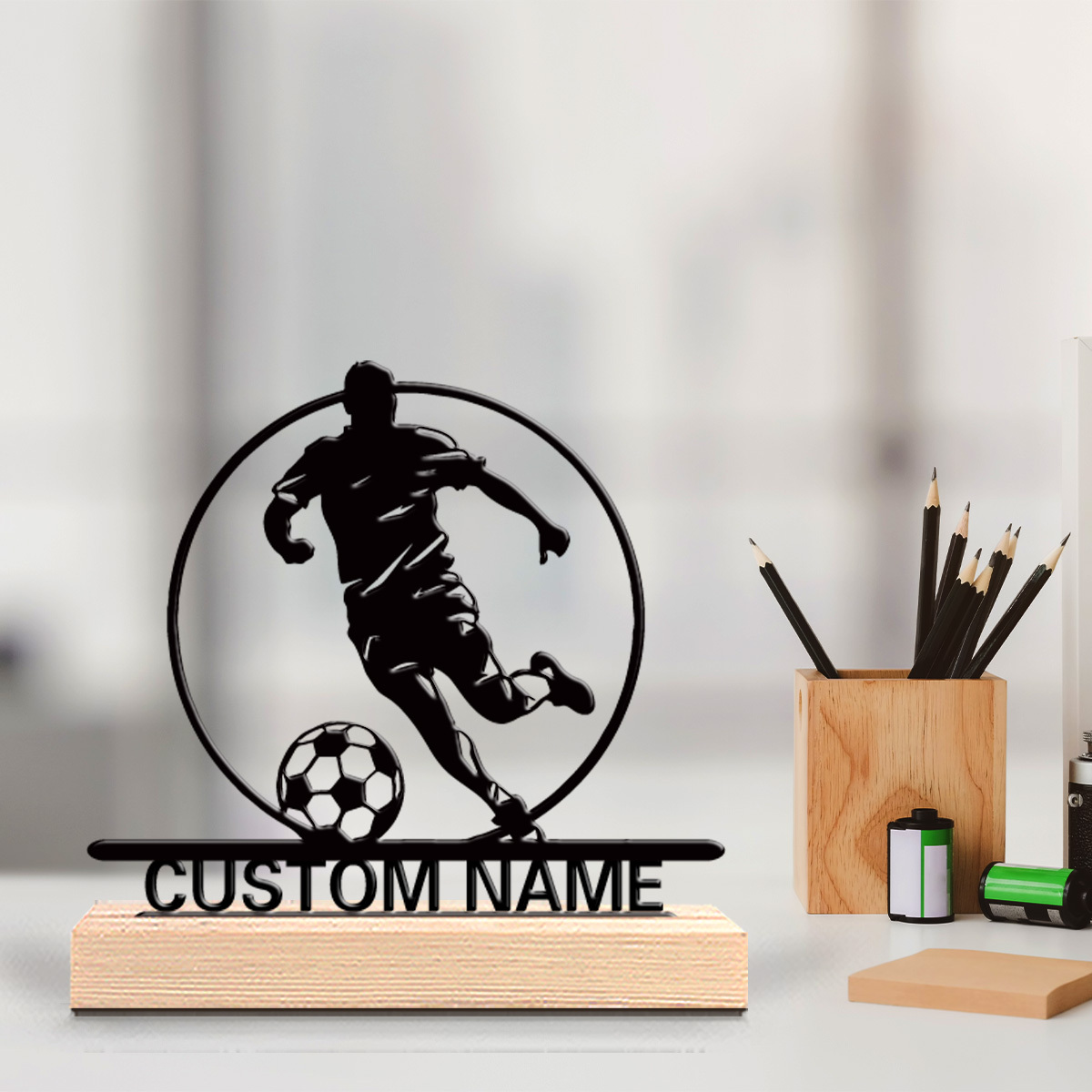 Baby Products Decoration - Металлическая статуэтка футболиста на заказ с