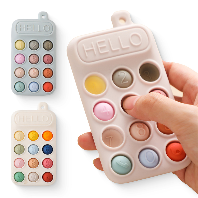 Baby Products Clicks - Детская силиконовая игрушка-прорезыватель для телефона с