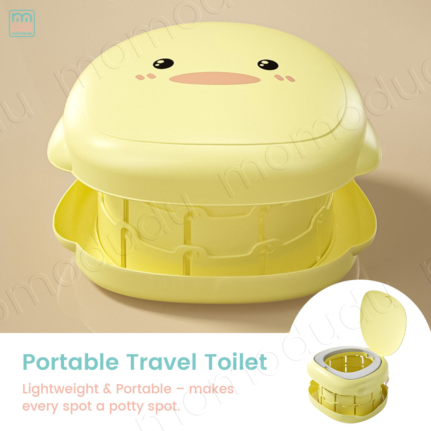 Toddler Potty Training Seat - Портативный детский горшок Duck для путешествий,