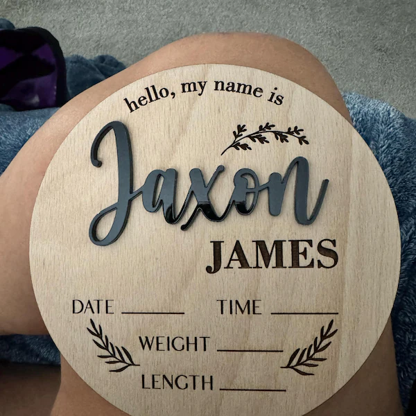 1 шт. Деревянная табличка с им – обзор и цена Baby Products Decoration