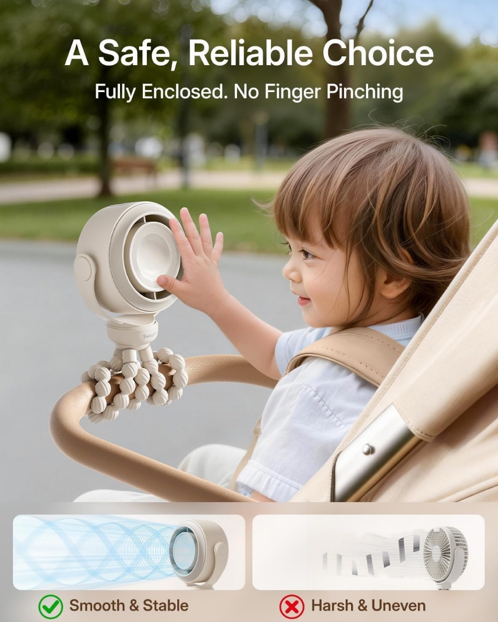 Портативный вентилятор для кол – обзор и цена Baby Products Cream